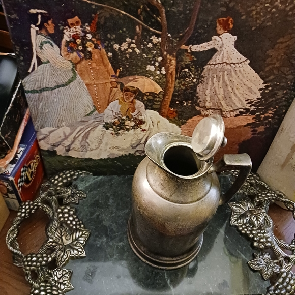 🇺🇲Antique Server Grand Silver Co.Wear Brite Nickel Silver Pitcher,Gift!🛍 - Picture 13 of 16